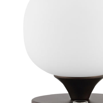 Owen 6.13" Bohemian Farmhouse Iron Rechargeable Integrated LED Table Lamp - JONATHAN Y
